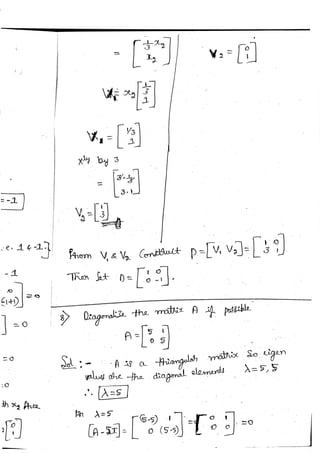 Diagonalization Linear Algebra Notes