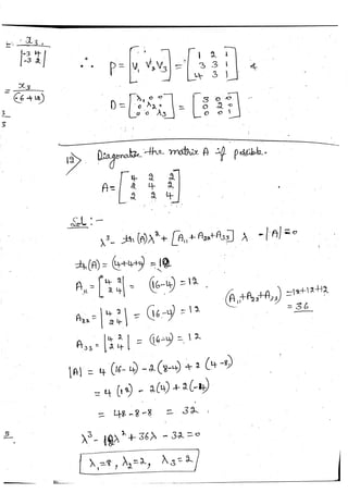 Diagonalization Linear Algebra Notes
