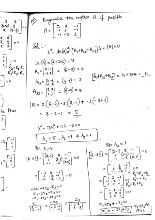 Diagonalization Linear Algebra Notes
