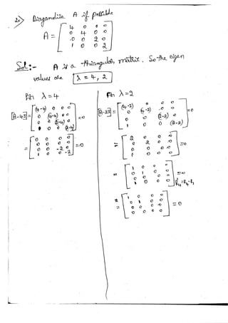 Diagonalization Linear Algebra Notes