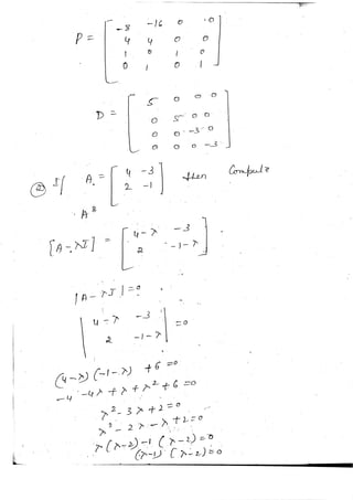 Diagonalization Linear Algebra Notes