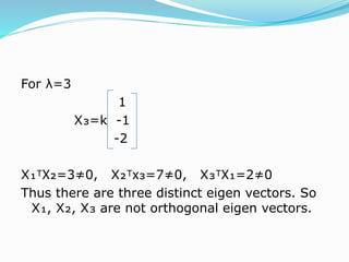 Diagonalization of matrix | PPTX
