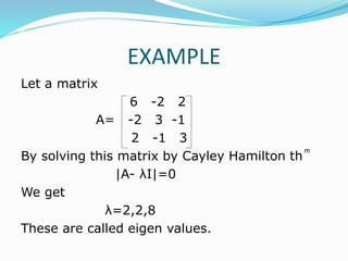 Diagonalization of matrix | PPTX