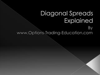 Diagonal Spreads Explained