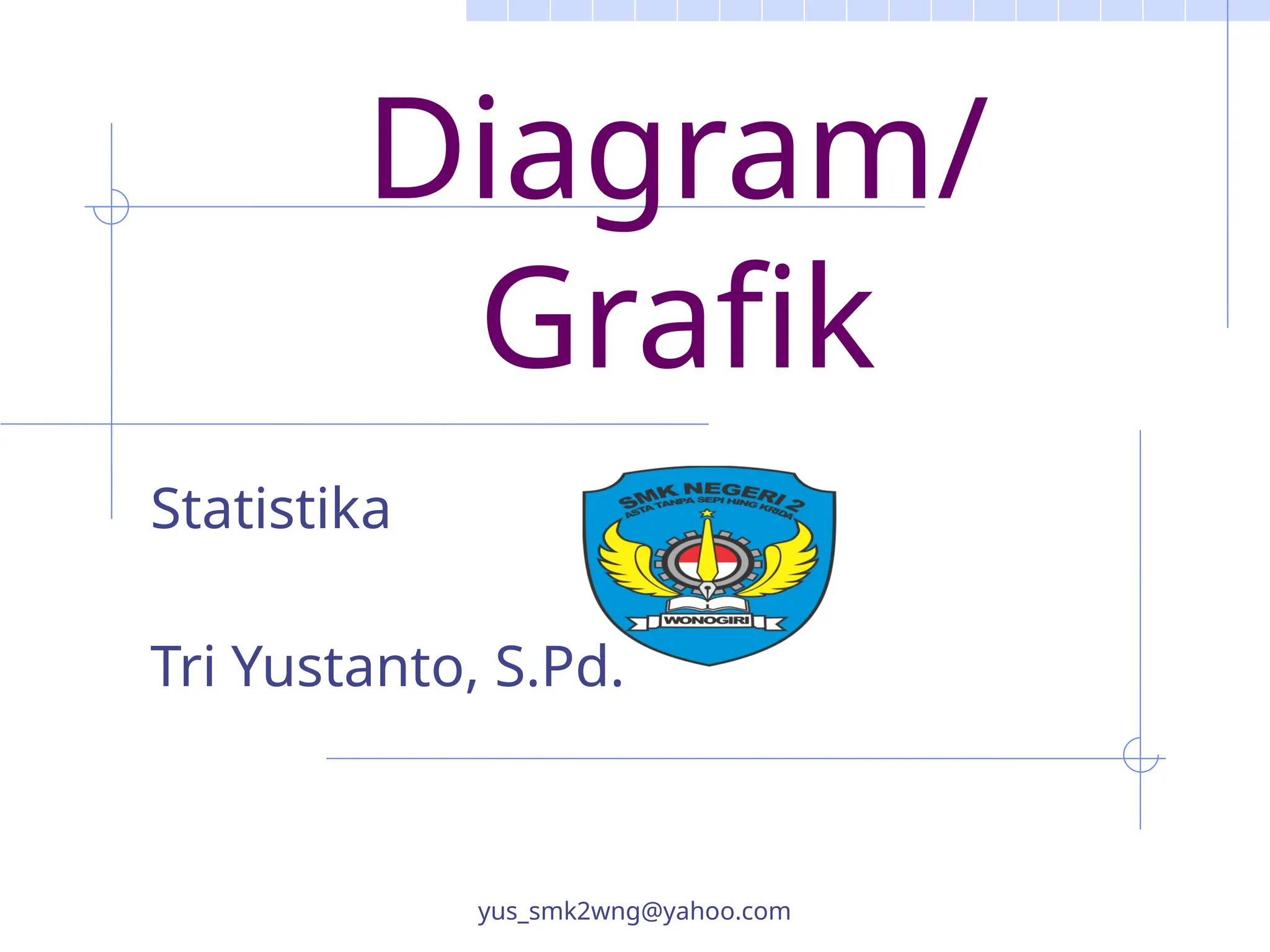 Diagram/
Grafik
Statistika
Tri Yustanto, S.Pd.
yus_smk2wng@yahoo.com
 