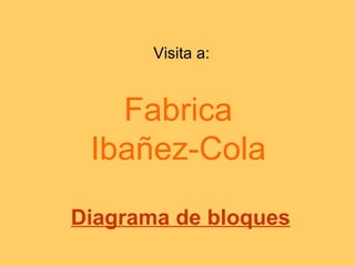 Visita a:


   Fabrica
 Ibañez-Cola

Diagrama de bloques