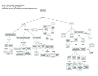 Nombre: Andrés Johan Martínez Cubillos 
Riesgo de Crédito - 29/agosto/2014 
Universidad Nacional de Colombia – Maestría en Administración 
