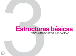 DIAGRAMAS DE RETÍCULAS BÁSICAS
Estructuras básicas
 