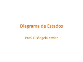 Diagrama de Estados Prof. Elisângela Xavier 