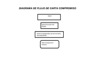 DIAGRAMA DE FLUJO DE CARTA COMPROMISO
 