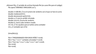 Ofstream File Variable Diagrama de flujo de simulacion de variables | PPTX