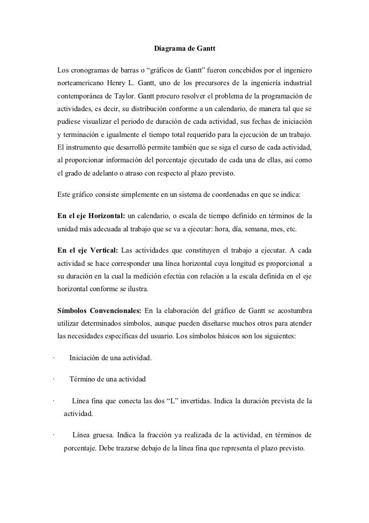 Diagrama de Gantt