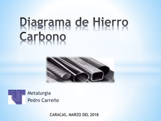 Metalurgia
Pedro Carreño
CARACAS, MARZO DEL 2018
 