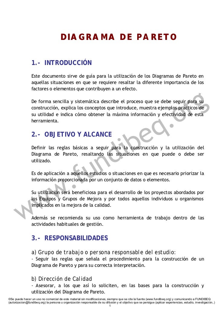 Diagrama De Pareto Ejemplo
