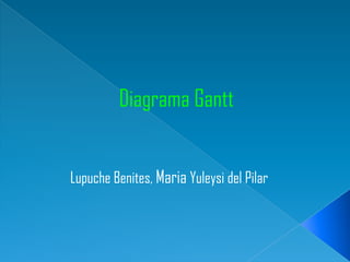 Diagrama Gantt
Lupuche Benites, Maria Yuleysi del Pilar

 