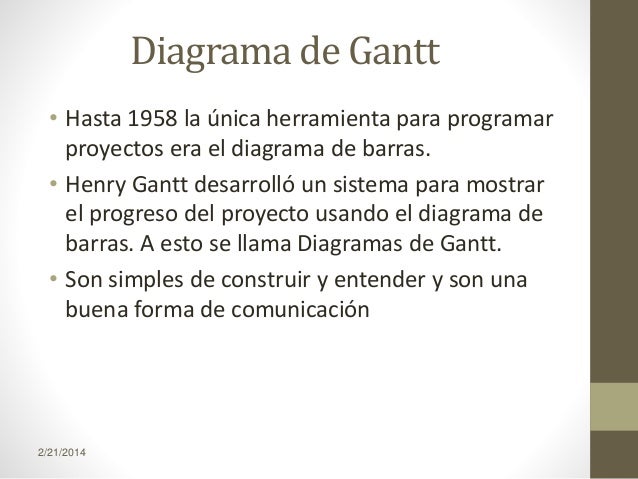 Diagrama de Gantt