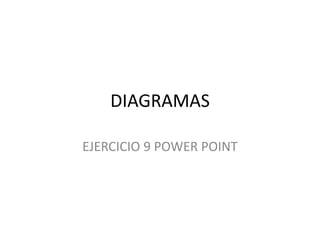 DIAGRAMAS

EJERCICIO 9 POWER POINT
 