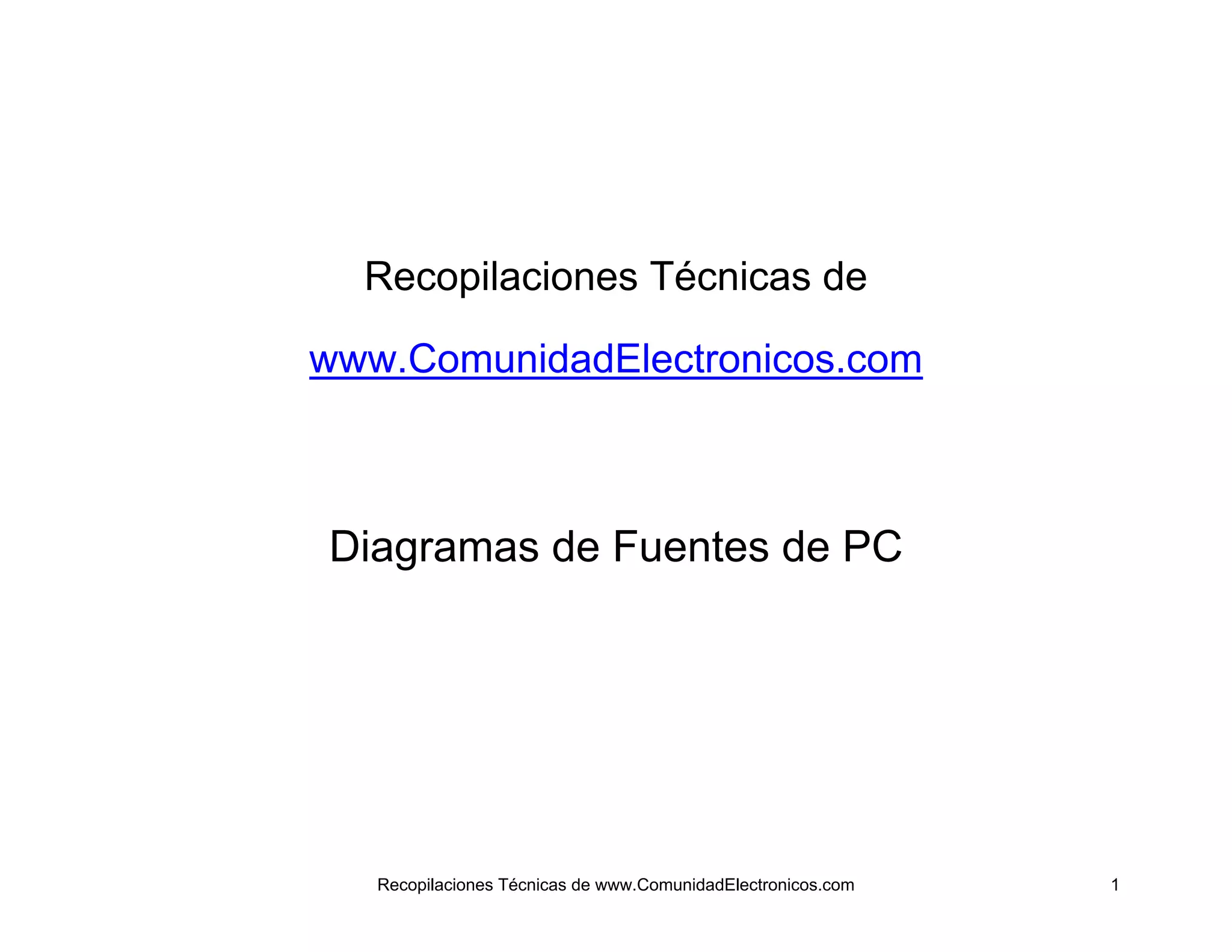 Diagramas de-fuentes-pc completo | PDF