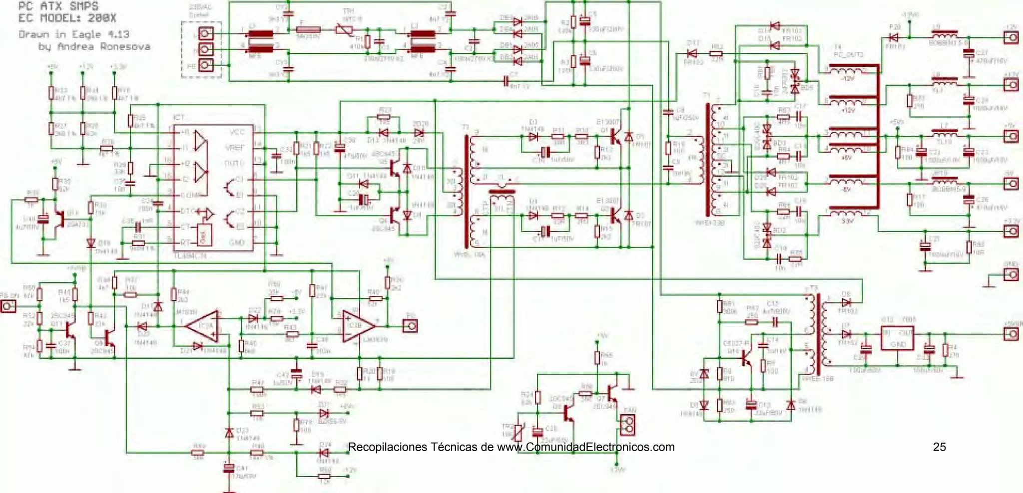 Diagramas de-fuentes-pc completo | PDF