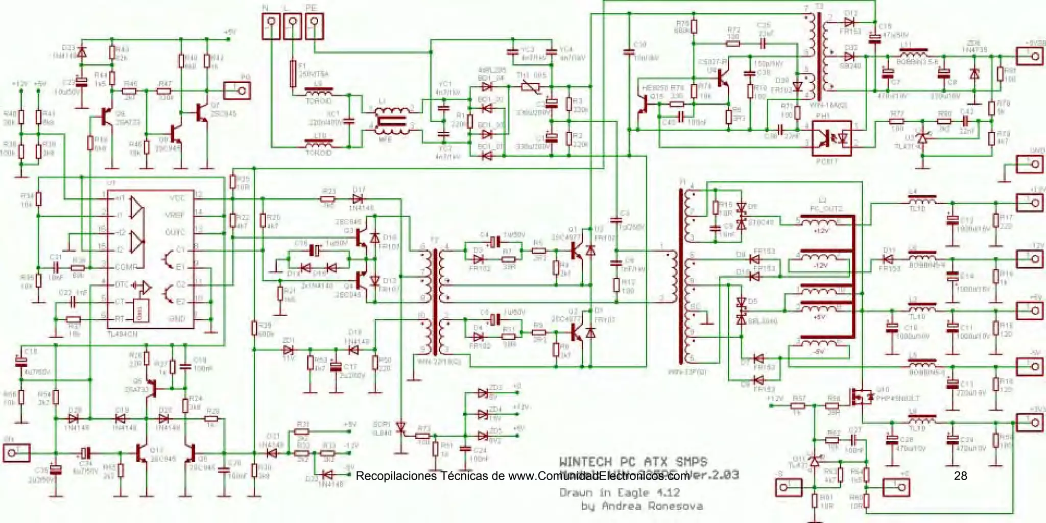 Diagramas de-fuentes-pc completo | PDF