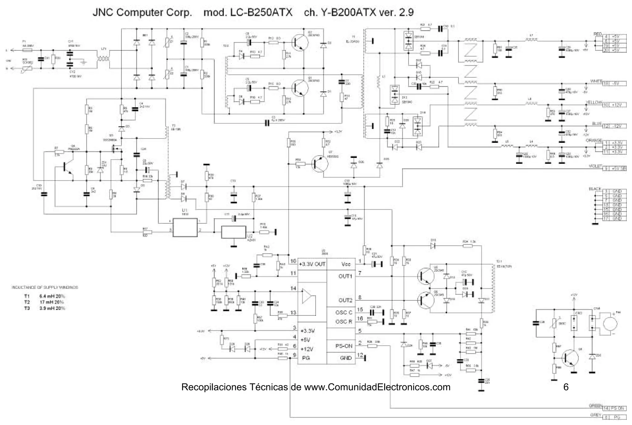 Diagramas de-fuentes-pc completo | PDF