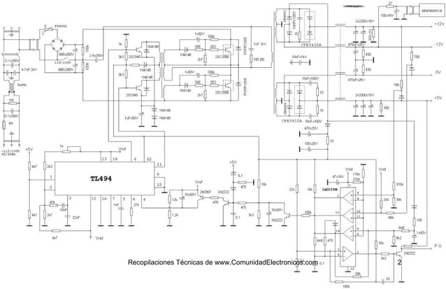 Diagramas de-fuentes-pc completo | PDF