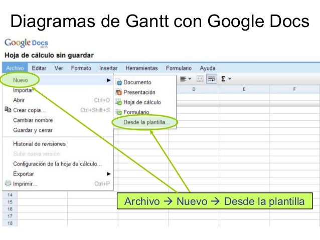 diagramas de gantt formato diagrama de gantt