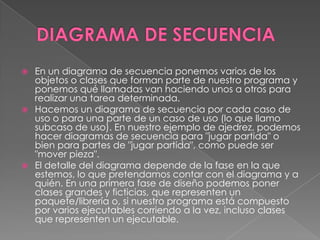 DIAGRAMA DE CLASESPropiedades también llamados atributos o características, son valores que corresponden a un objeto, como color, material, cantidad, ubicación