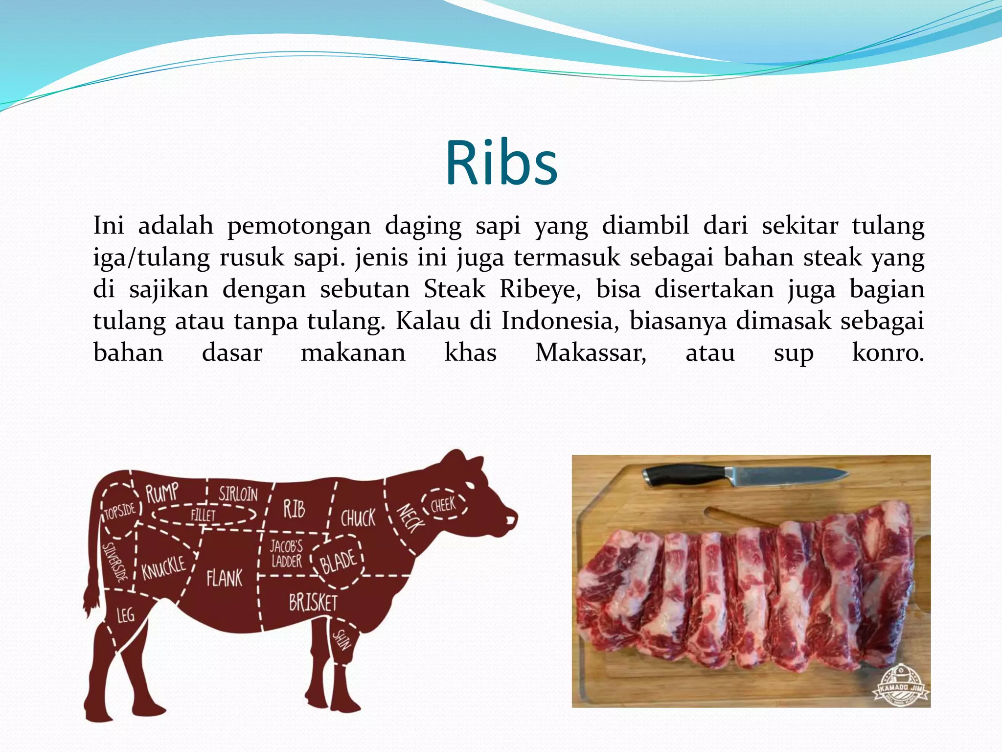 Jenis Potongan Daging Sapi | PPTX