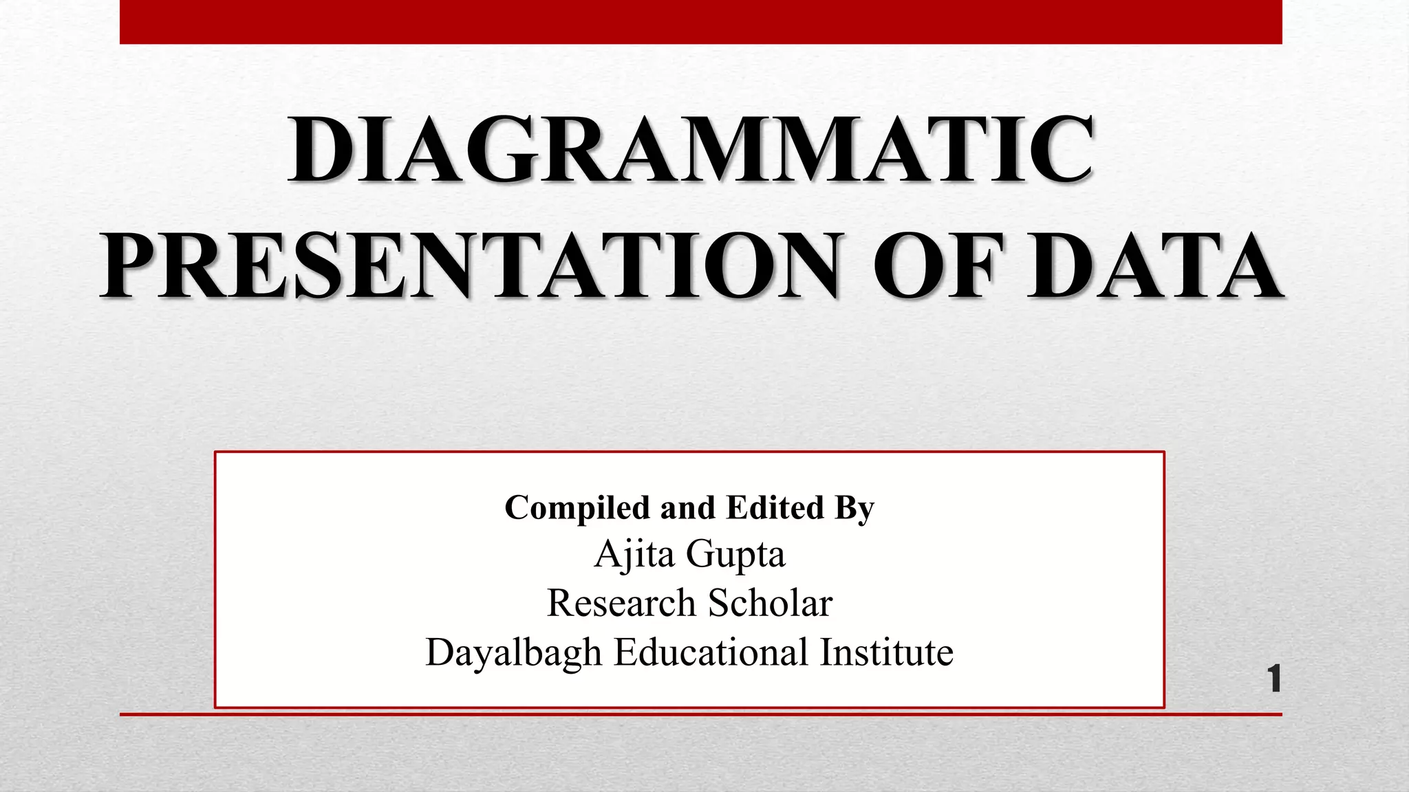 Diagrammatic presentation of data | PPTX