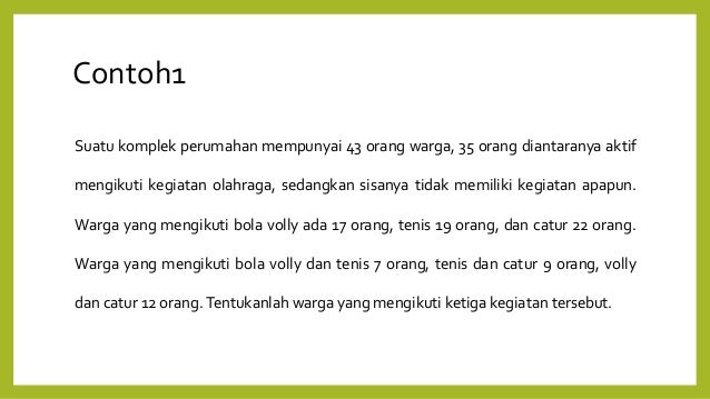 diagram venn beserta contoh soal contoh soal diagram venn