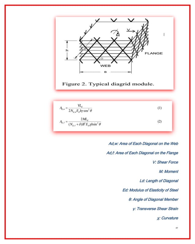 Diagrid structure system - شبكات العقد الاطارية | PDF