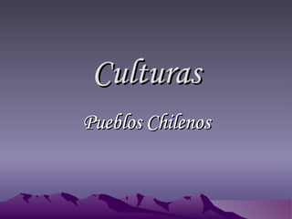 Culturas Pueblos Chilenos 