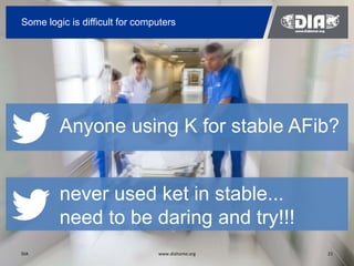 Some logic is difficult for computers 
Anyone using K for stable AFib? 
never used ket in stable... 
need to be daring and...
