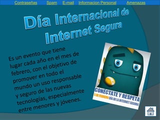 Contraseñas Spam E-mail Informacion Personal Amenazas
 