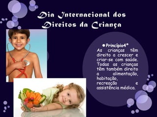 Dia internacional dos direitos da criança