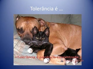 Tolerância é …



             …




«Tolerância é paciência concentrada.»
                          Thomas Carlyle
 