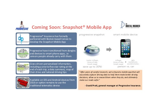 telematics inview progressive from the digital insurer progressive snapshot how it works