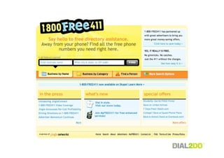 Thanks!


For more:       blog.dial2do.com

Try it out! :   www.dial2do.com

Email:          sos@dial2do.com

Find more:  ...