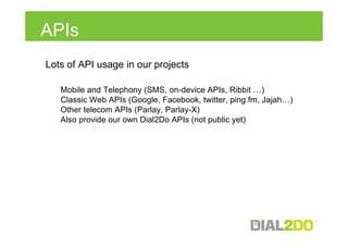 Dial2Do API | PPT