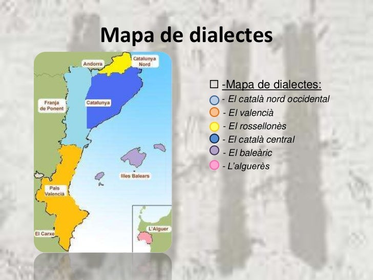 Resultado de imagen de mapa dels diferents dialectes