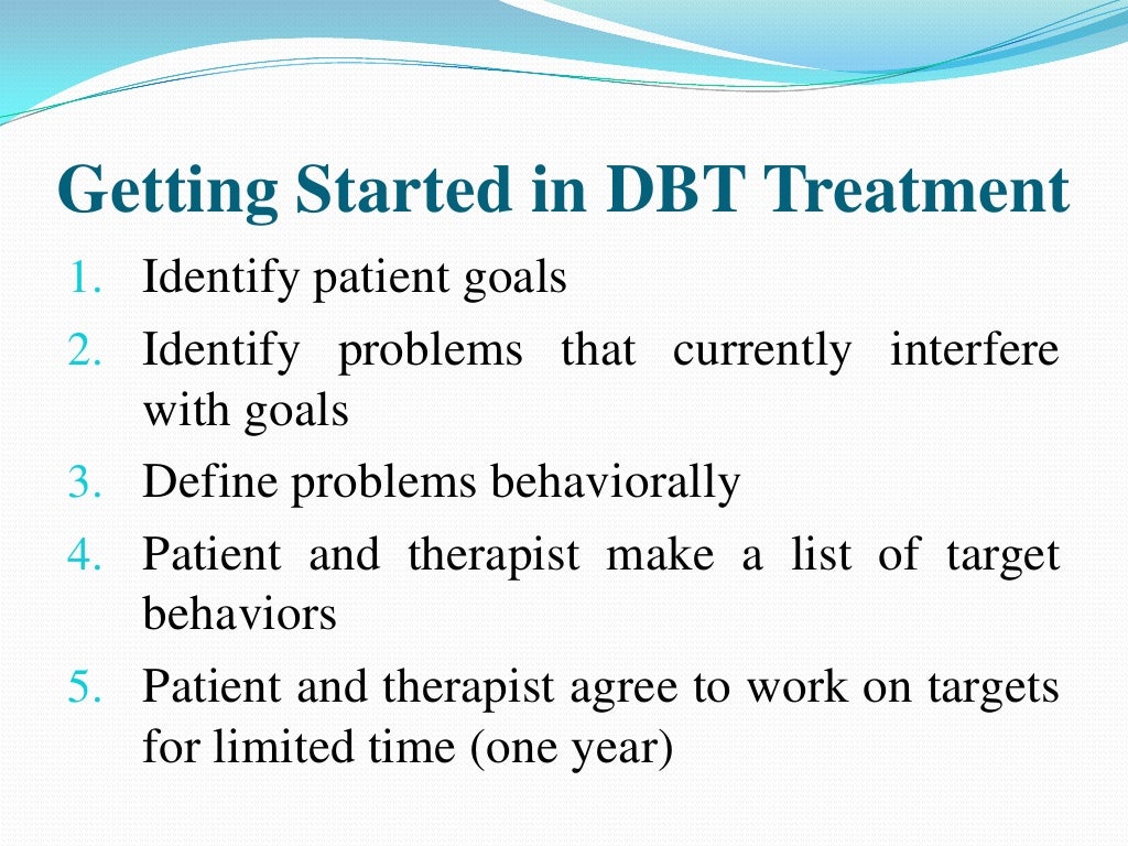 Dialectical behavior therapy (2)
