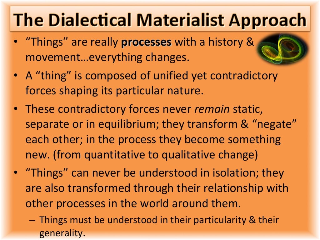 dialectical materialism essay