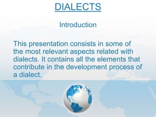 Dialects | PPT
