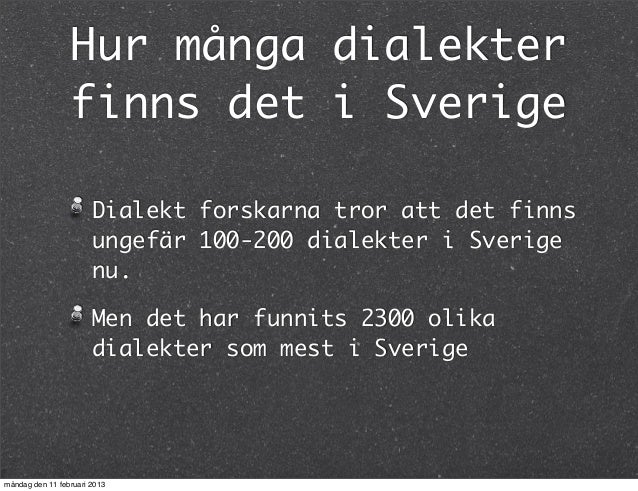 sveriges dialekter sveriges dialekter