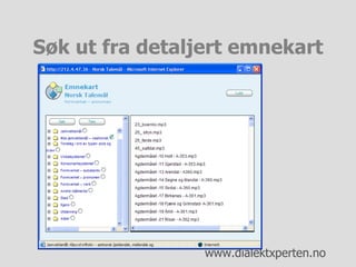 Søk ut fra detaljert emnekart 