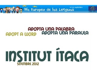Día Europeo de las Lenguas - Institut Ítaca