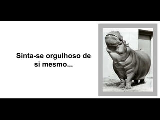 Sinta-se orgulhoso de si mesmo... 
