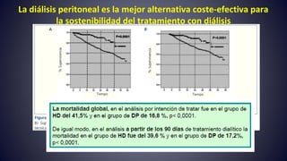 La diálisis peritoneal es la mejor alternativa coste-efectiva para
la sostenibilidad del tratamiento con diálisis
 