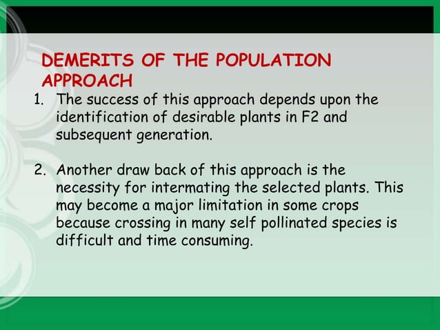 Diallele selective mating system | PPTX | Genetics | Science